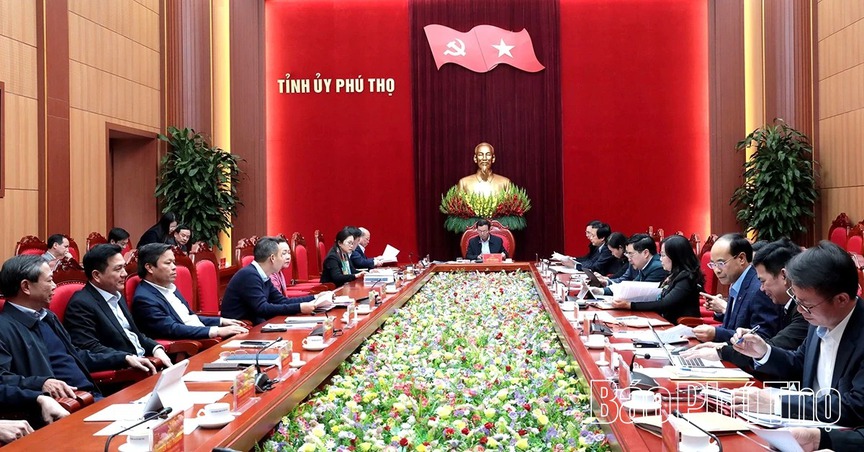 Toàn cảnh cuộc họp. Nguồn ảnh: Báo Phú Thọ