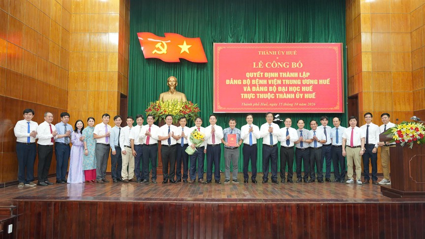 TP. Huế: Thành lập Đảng bộ Bệnh viện Trung ương Huế và Đảng bộ Đại học Huế  - Ảnh 1.