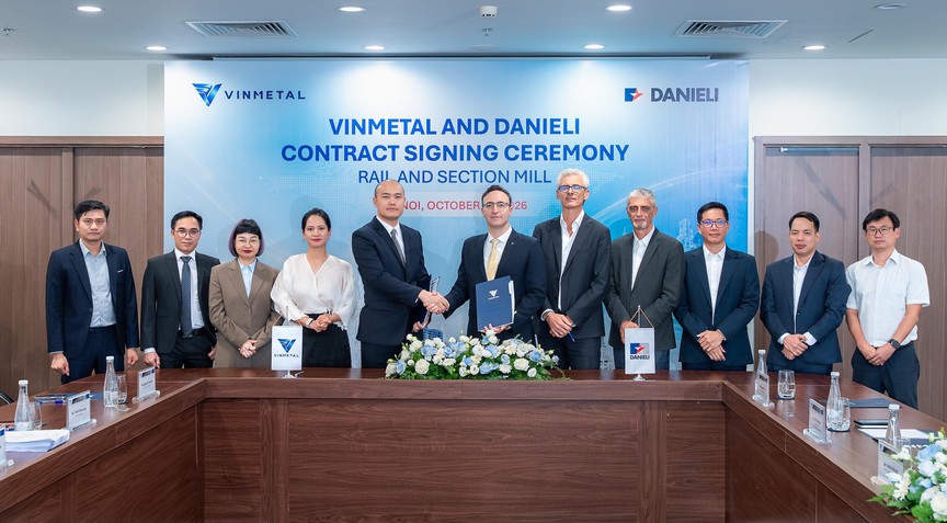 Vinmetal hợp tác với Danieli sản xuất thép ray đường sắt cao tốc và đô thị tại Việt Nam - Ảnh 1.
