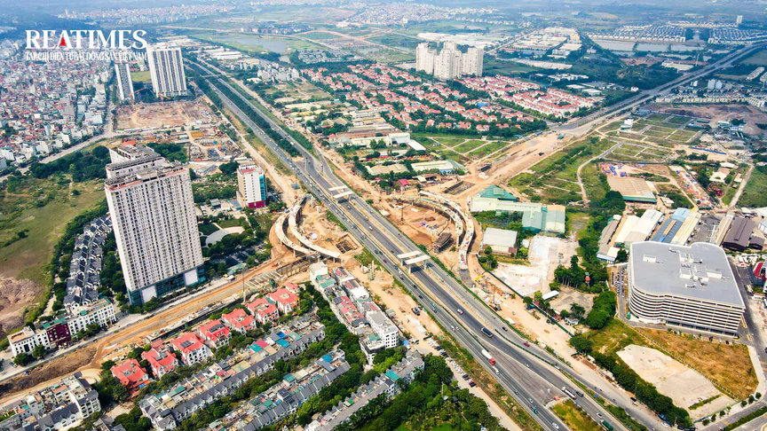 Hà Nội: Nút giao Vành đai 3,5 - Đại lộ Thăng Long dần lộ diện sau hơn 1 năm khởi công- Ảnh 1.