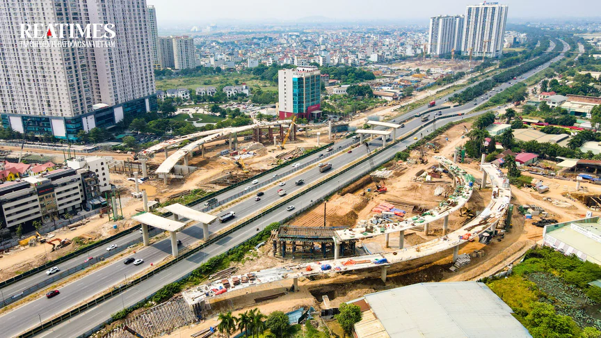 Hà Nội: Nút giao Vành đai 3,5 - Đại lộ Thăng Long dần lộ diện sau hơn 1 năm khởi công- Ảnh 3.