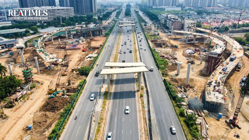 Hà Nội: Nút giao Vành đai 3,5 - Đại lộ Thăng Long dần lộ diện sau hơn 1 năm khởi công- Ảnh 4.