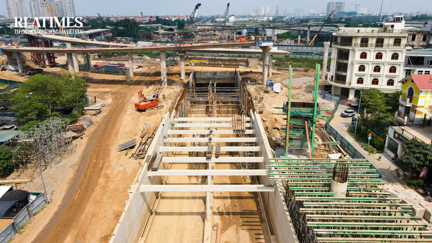Hà Nội: Nút giao Vành đai 3,5 - Đại lộ Thăng Long dần lộ diện sau hơn 1 năm khởi công- Ảnh 7.