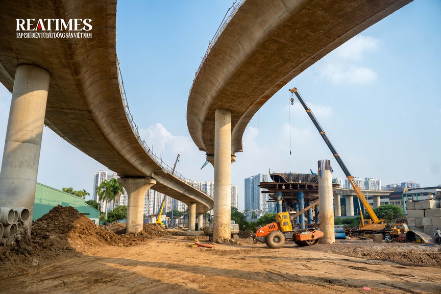 Hà Nội: Nút giao Vành đai 3,5 - Đại lộ Thăng Long dần lộ diện sau hơn 1 năm khởi công- Ảnh 12.