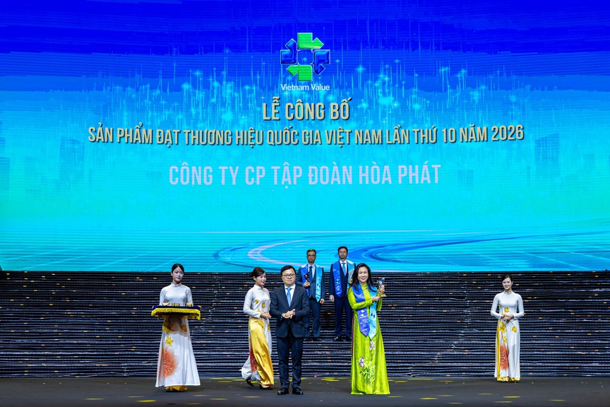 Hòa Phát 8 lần liên tiếp nhận chứng nhận Thương hiệu Quốc gia- Ảnh 1.
