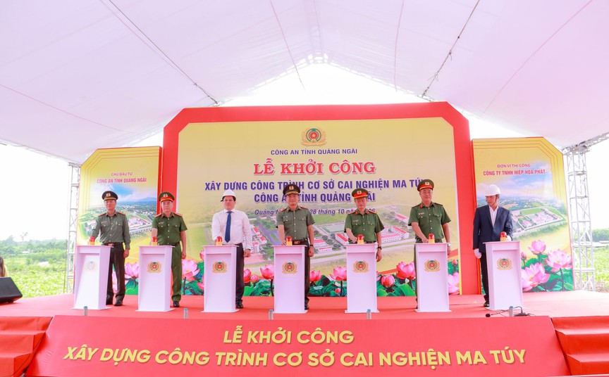 Công an Quảng Ngãi khởi công xây dựng Cơ sở cai nghiện hơn 200 tỉ đồng - Ảnh 1.