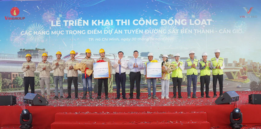 TP.HCM thi công đồng loạt tuyến đường sắt Bến Thành - Cần Giờ - Ảnh 1.