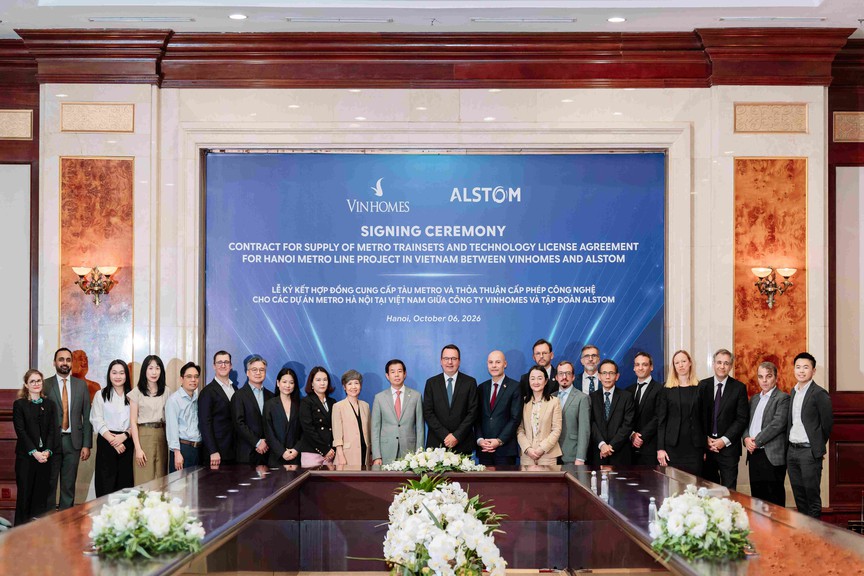 Vingroup và Alstom hợp tác công nghệ để phát triển tuyến đường sắt đô thị Hà Nội thế hệ mới - Ảnh 2.