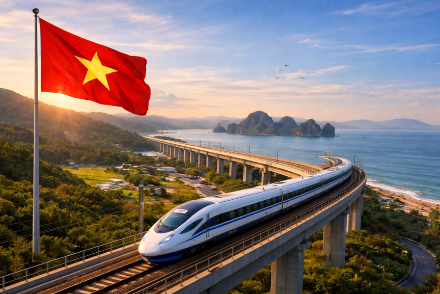 Đường sắt tốc độ cao Bắc - Nam. Ảnh minh họa Đường sắt tốc độ cao Bắc - Nam. Ảnh minh họa