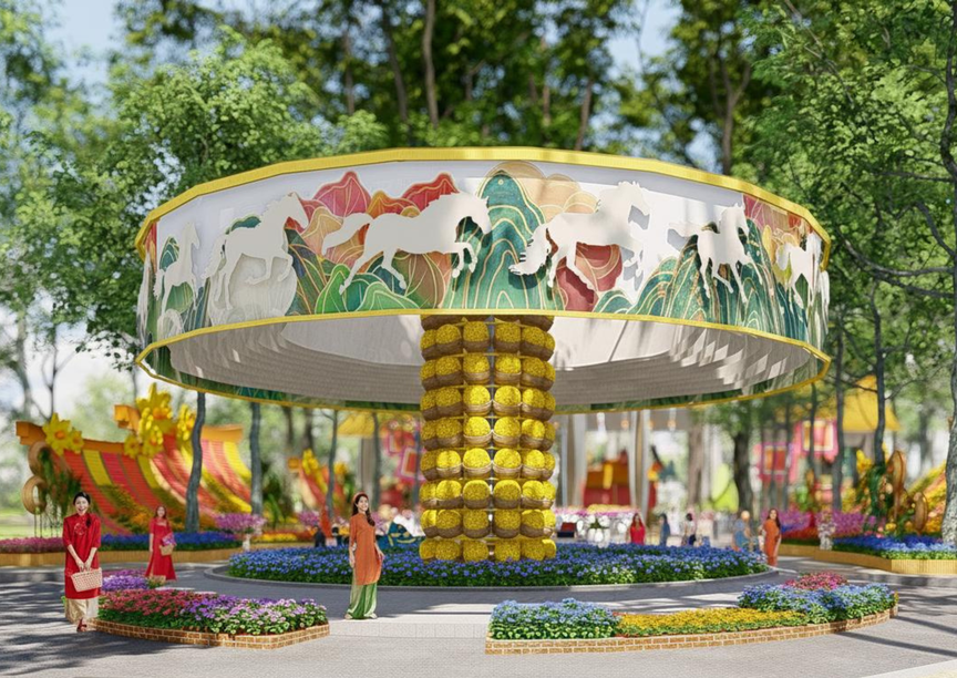 Hội Hoa Xuân TP. Hồ Chí Minh năm 2026: Xuân hội tụ, vững bước vươn mình- Ảnh 3.