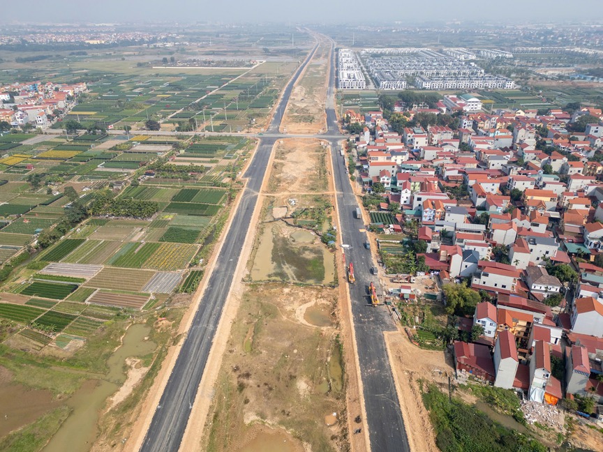 Đoạn tuyến cao tốc hơn 56.000 tỷ nằm trên tuyến vành đai lớn của miền Bắc đạt dấu mốc quan trọng- Ảnh 3.