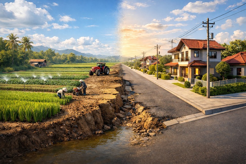 Kể từ nay, người dân chuyển đất nông nghiệp sang đất ở trước năm 2026 sẽ hưởng lợi lớn- Ảnh 1.