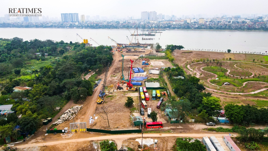 Hối hả thi công xuyên Tết tại dự án cầu Trần Hưng Đạo- Ảnh 6. Hối hả thi công xuyên Tết tại dự án cầu Trần Hưng Đạo- Ảnh 6.