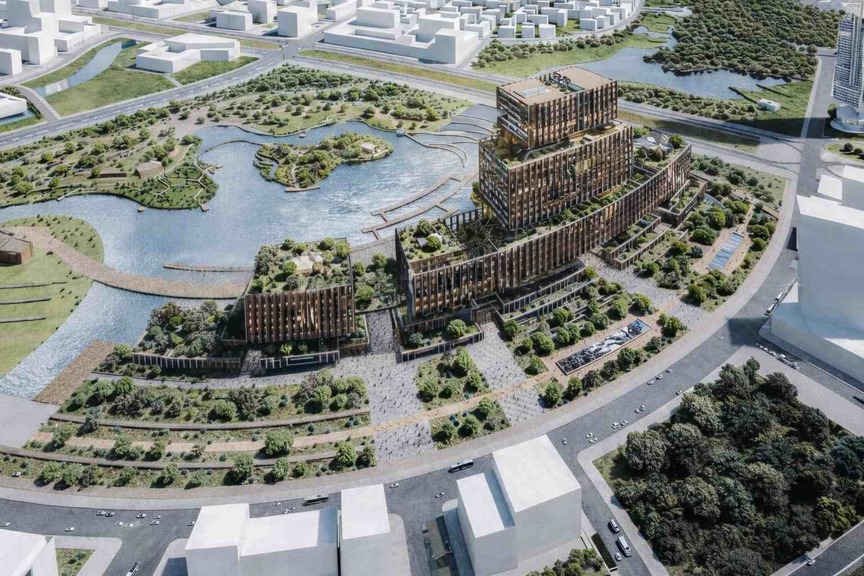 Trung tâm Chính trị - Hành chính TP. HCM tại Khu đô thị mới Thủ Thiêm. Nguồn ảnh: Báo Lao Động Trung tâm Chính trị - Hành chính TP. HCM tại Khu đô thị mới Thủ Thiêm. Nguồn ảnh: Báo Lao Động