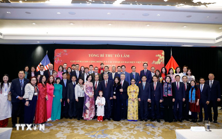 Tổng Bí thư Tô Lâm gặp gỡ bà con cộng đồng người Việt Nam tại Hoa Kỳ- Ảnh 1.