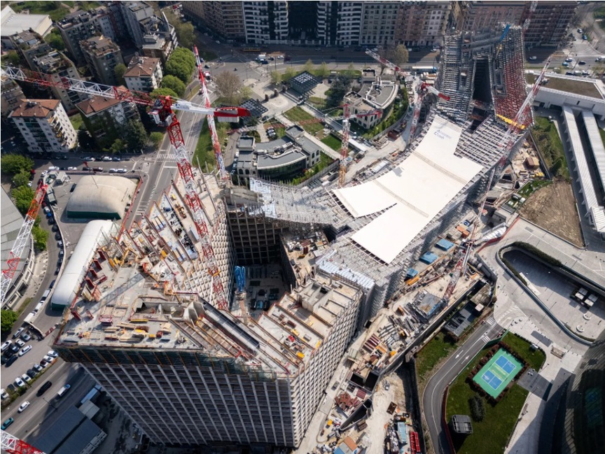 Sắp hoàn thiện tòa văn phòng với mái che gỗ dài 140m hình con sóng uốn lượn- Ảnh 2.