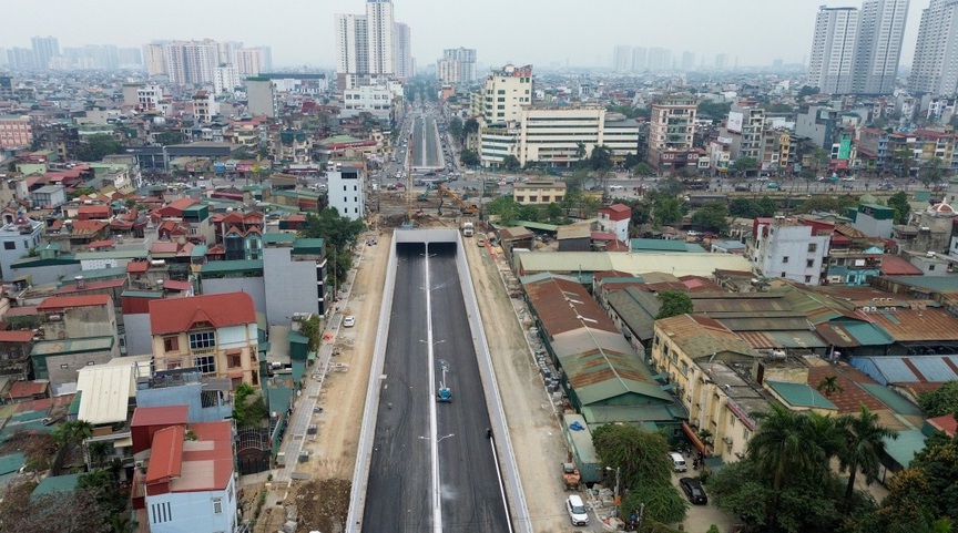 Hà Nội sắp vận hành hầm chui thứ 2 trăm tỷ đi dưới đường sắt- Ảnh 1.