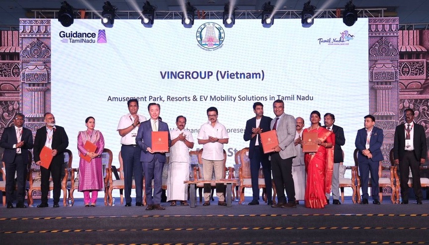 Vingroup ký kết MOU với Bang Tamil Nadu, củng cố hệ sinh thái đa ngành tại Ấn Độ- Ảnh 1.