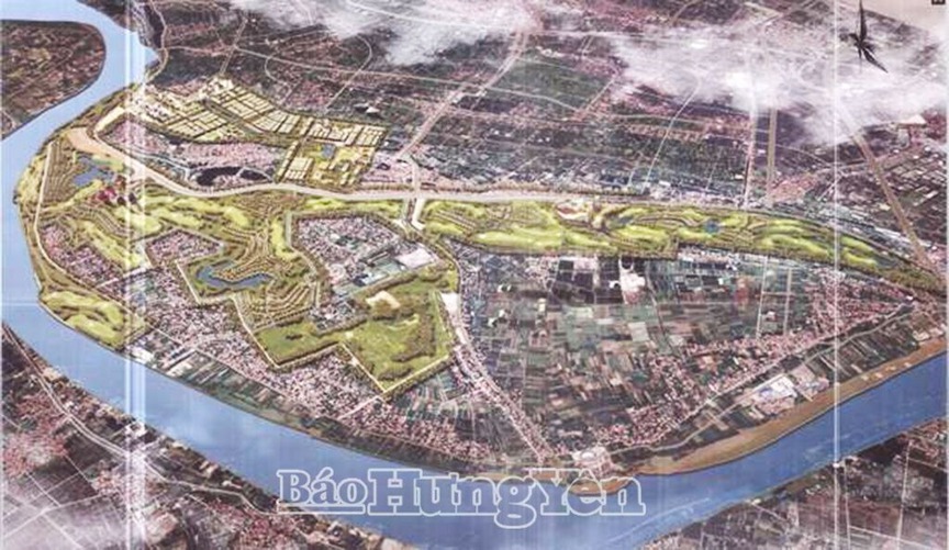 Phối cảnh dự án Khu phức hợp đô thị, du lịch sinh thái, sân golf Khoái Châu. Nguồn ảnh: Báo Hưng Yên