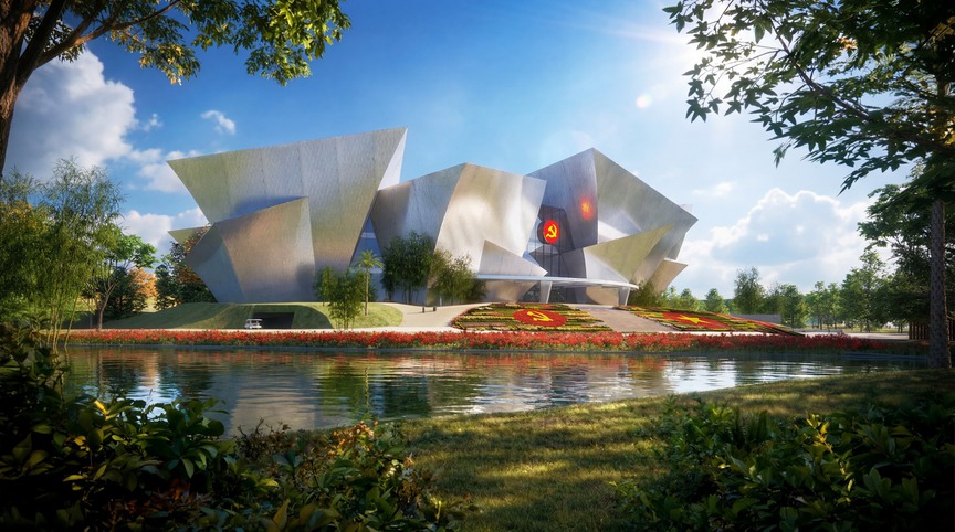 Việt Nam sắp có bảo tàng quy mô 12.000m2 với hình tượng lũy tre, bến nước: Công trình biểu tượng hướng tới kỷ niệm 100 năm thành lập Đảng- Ảnh 3.