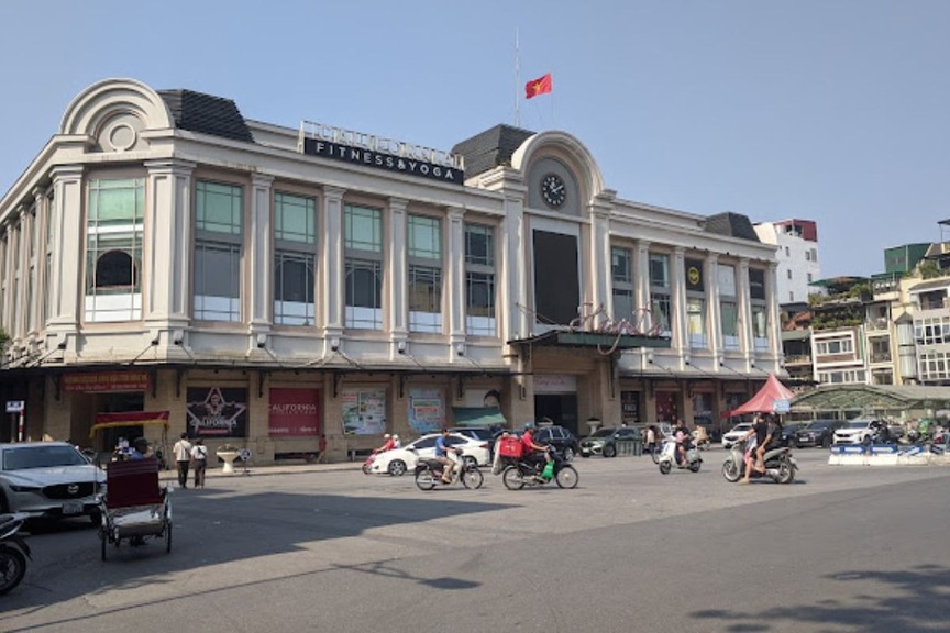 Khu vực chợ Hàng Da dự kiến xây dựng một bể ngầm chống ngập. Nguồn ảnh: Internet