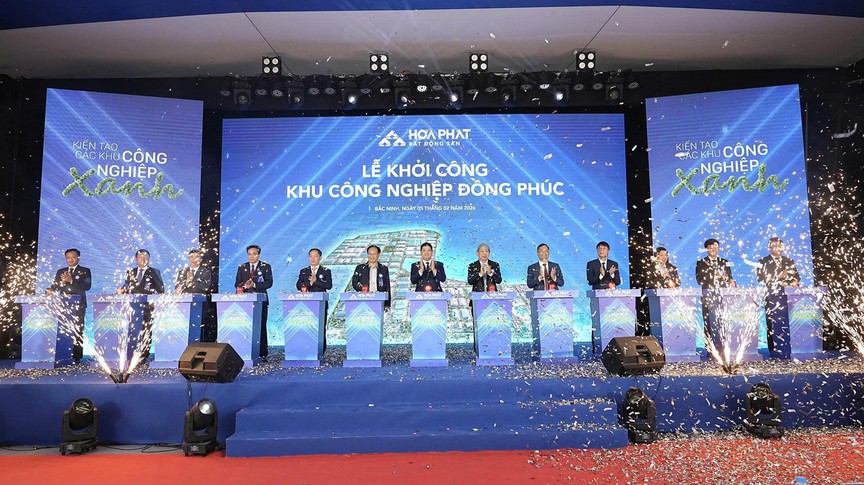 Hình ảnh tại lễ khởi công. Nguồn ảnh: Hòa Phát