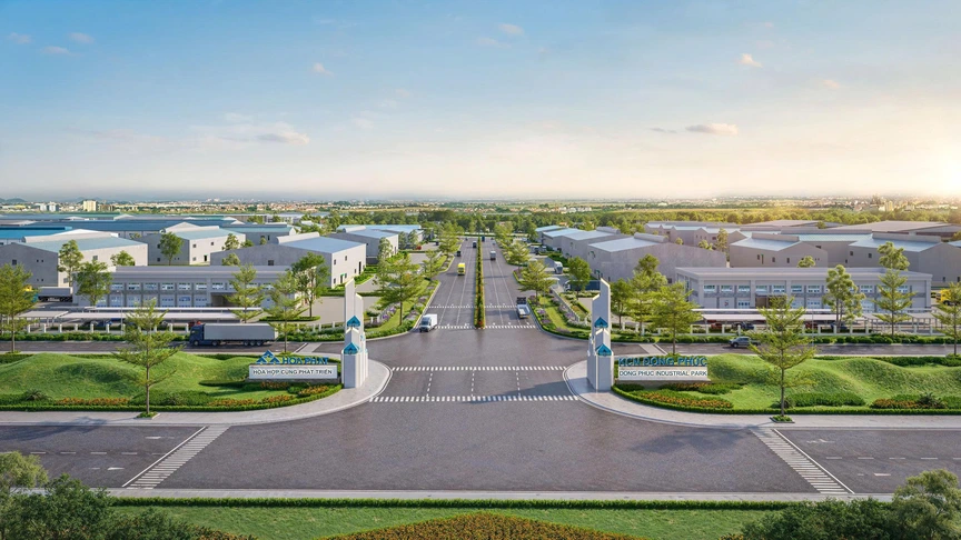 Phối cảnh khu công nghiệp Đồng Phúc. Nguồn ảnh: Hòa Phát