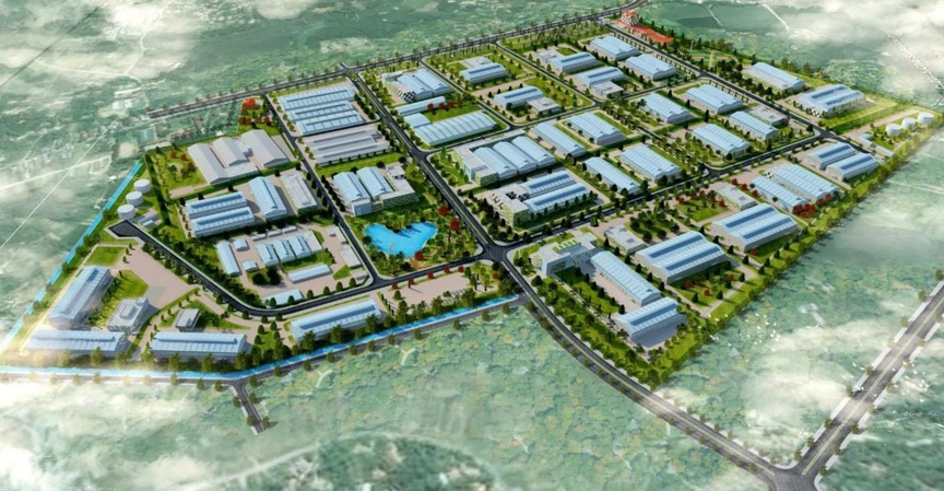 Phối cảnh Khu công nghiệp Phù Ninh. Nguồn ảnh: Internet