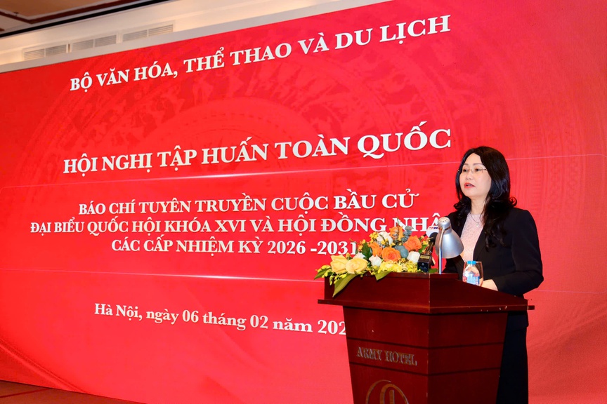 Tập huấn toàn quốc về tuyên truyền bầu cử đại biểu Quốc hội khóa XVI và HĐND các cấp- Ảnh 1.