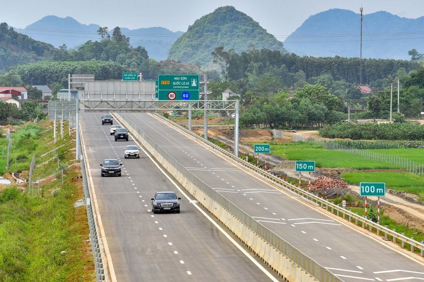 Cao tốc Mai Sơn - Quốc lộ 45. Nguồn ảnh: Báo Công luận