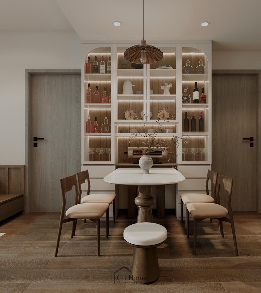 Tận hưởng cuộc sống tối giản trong căn hộ mang đậm phong cách Japandi- Ảnh 2.