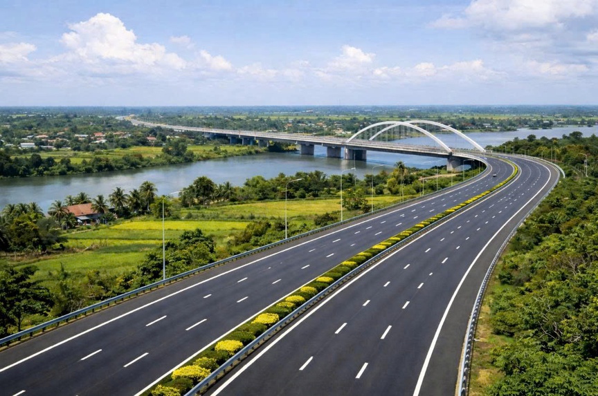 Tuyến cao tốc Đức Hòa - Mỹ An. Ảnh minh họa