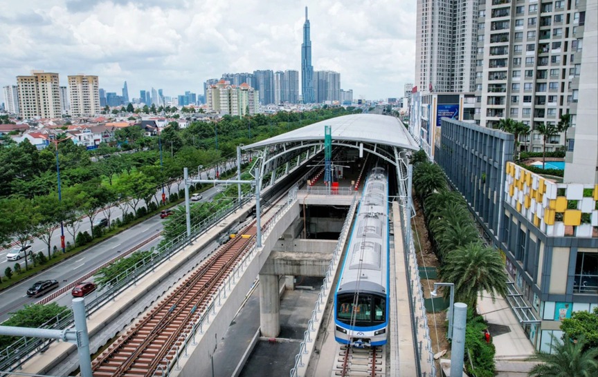 Tuyến Metro Bến Thành - Suối Tiên. Nguồn ảnh: Báo Thanh niên
