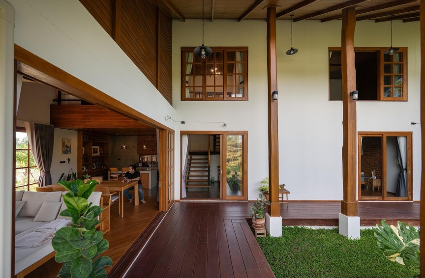 Cảm nhận không gian sống chậm giữa khu vườn xanh trong ngôi nhà mái dốc yên bình- Ảnh 8.