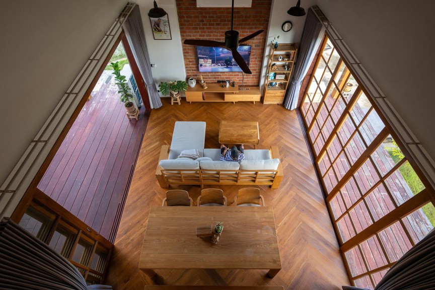 Cảm nhận không gian sống chậm giữa khu vườn xanh trong ngôi nhà mái dốc yên bình- Ảnh 4.