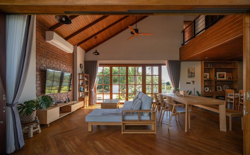 Cảm nhận không gian sống chậm giữa khu vườn xanh trong ngôi nhà mái dốc yên bình- Ảnh 6.