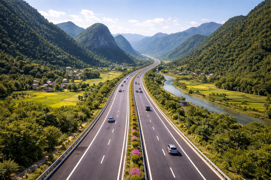 Tuyến cao tốc Lạng Sơn – Thái Nguyên. Ảnh minh họa Tuyến cao tốc Lạng Sơn – Thái Nguyên. Ảnh minh họa