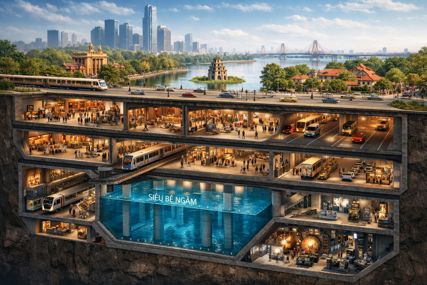 Hà Nội quy hoạch ‘siêu bể’ chống ngập lụt, tương lai sở hữu mạng lưới chạy ngầm đồ sộ- Ảnh 2. Hà Nội quy hoạch ‘siêu bể’ chống ngập lụt, tương lai sở hữu mạng lưới chạy ngầm đồ sộ- Ảnh 2.