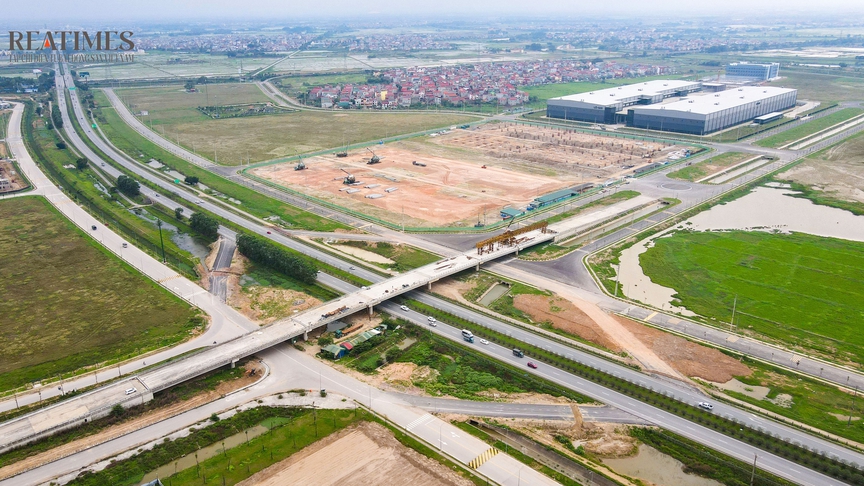 Cận cảnh cầu vượt cao tốc thuộc dự án gần 1.500 tỷ đồng kết nối các khu công nghiệp tỉnh Bắc Ninh- Ảnh 4.