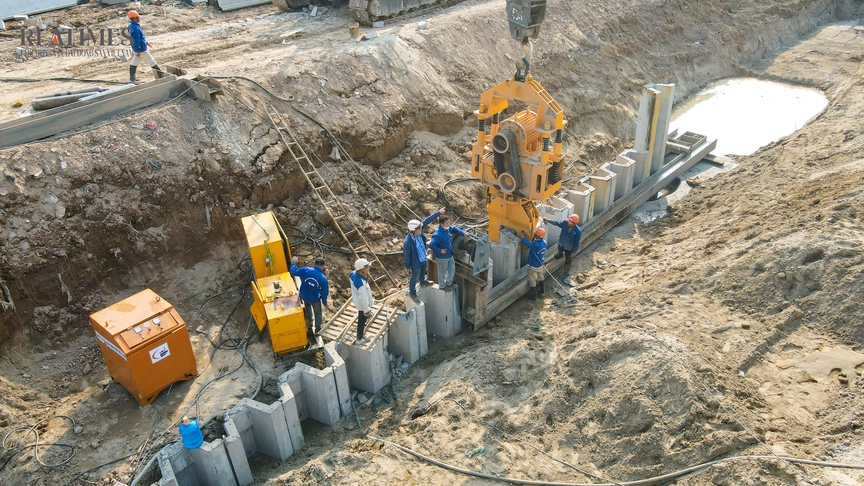 Cận cảnh dự án hồ đầu mối 370 tỷ đồng chống ngập phía Tây Hà Nội- Ảnh 6.