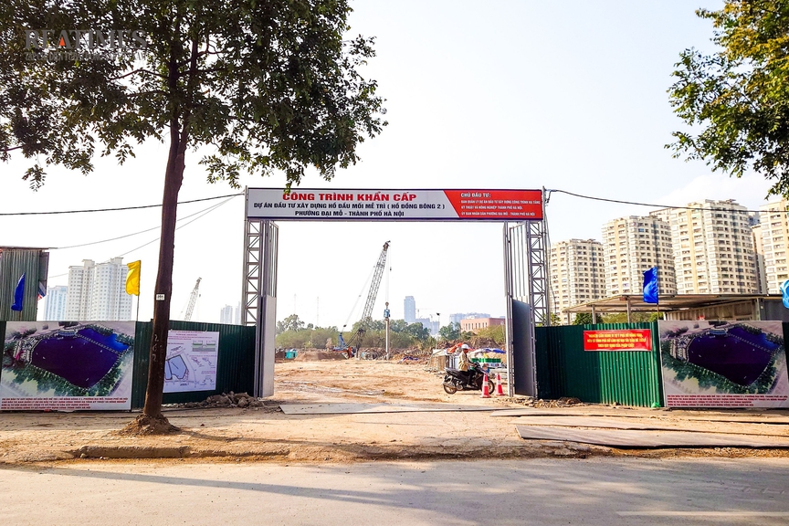 Cận cảnh dự án hồ đầu mối 370 tỷ đồng chống ngập phía Tây Hà Nội- Ảnh 8.