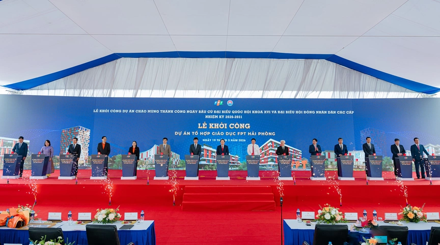 Hình ảnh tại lễ khởi công. Nguồn ảnh: Tập đoàn FPT