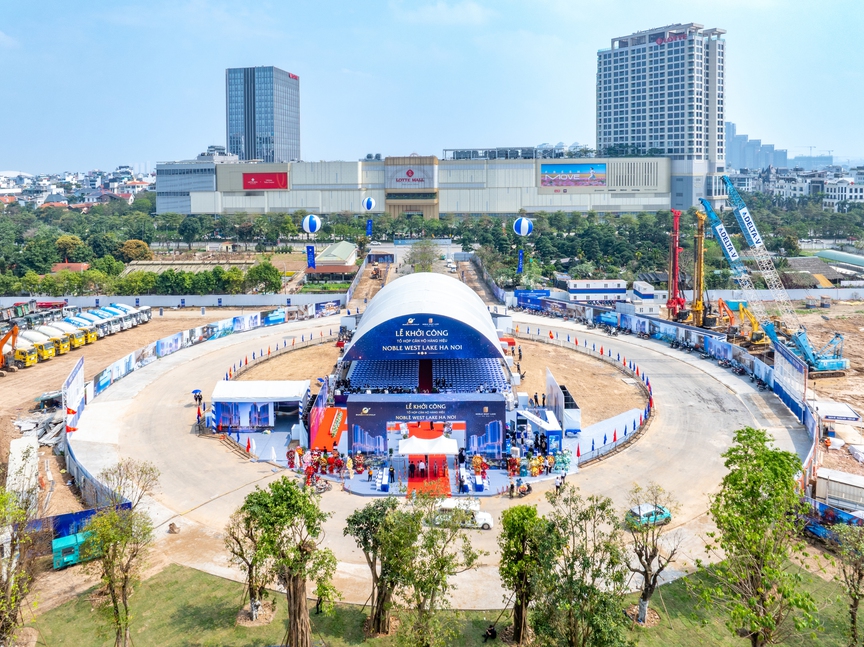 Sunshine Group khởi công, động thổ 3 đại dự án trên đất vàng Hà Nội, tâm điểm là Noble West Lake Ha Noi - tổ hợp hàng hiệu số 1 Việt Nam- Ảnh 1.