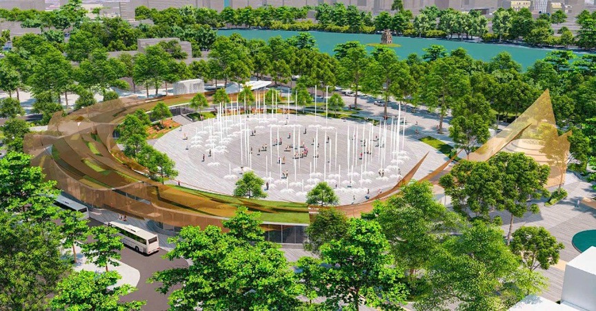 Tin vui về dự án xây dựng quảng trường gần 3.000 tỷ bên dưới có tuyến đường sắt chạy ngầm- Ảnh 2.