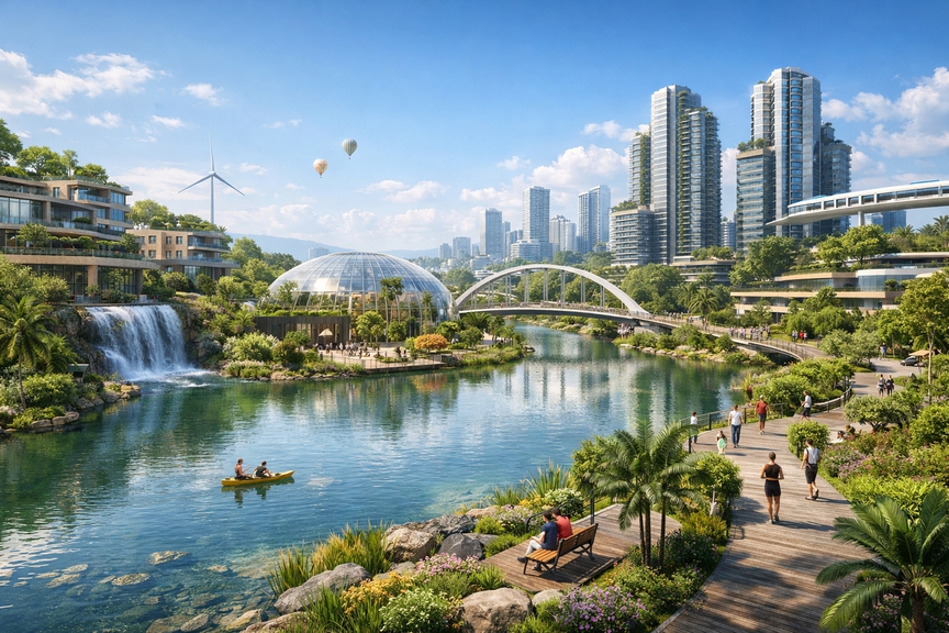 Tỉnh gần Hà Nội, sẽ 'cất cánh' lên TP trực thuộc Trung ương đang tìm chủ cho KĐT sinh thái hơn 6.300 tỷ- Ảnh 1.