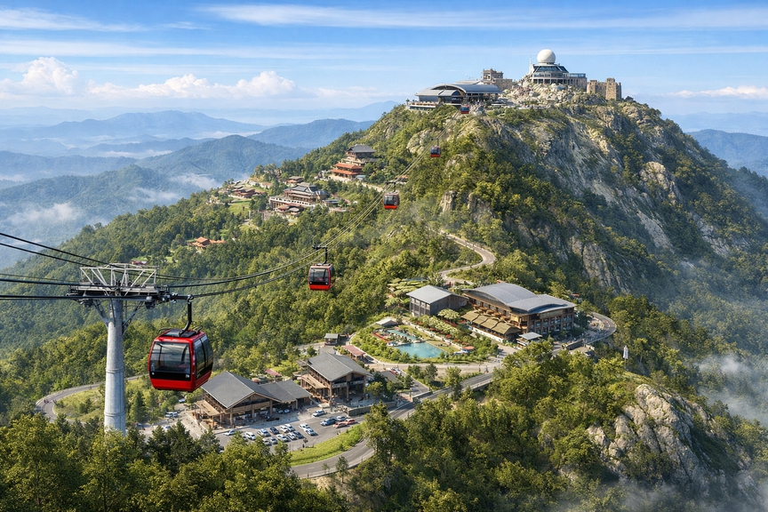 Chỉ 1 tháng nữa, Việt Nam sẽ xây dựng tuyến cáp treo lên đến đỉnh ‘nóc nhà vùng Đông Bắc’- Ảnh 1.