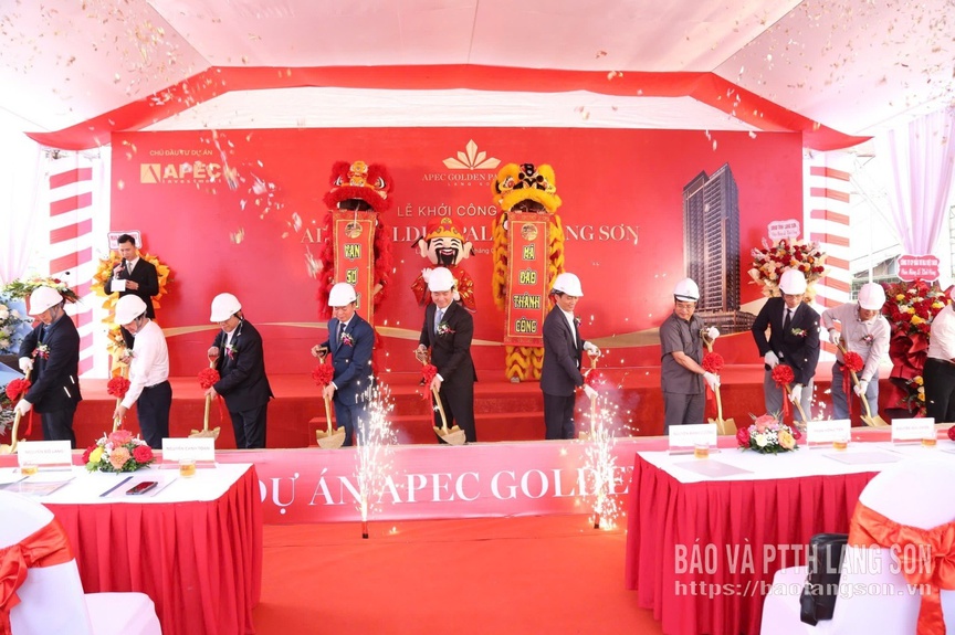 Hình ảnh tại lễ khởi công. Nguồn ảnh: Báo Lạng Sơn Hình ảnh tại lễ khởi công. Nguồn ảnh: Báo Lạng Sơn