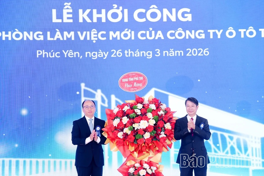 Hình ảnh tại lễ khởi công. Nguồn ảnh: Báo Phú Thọ