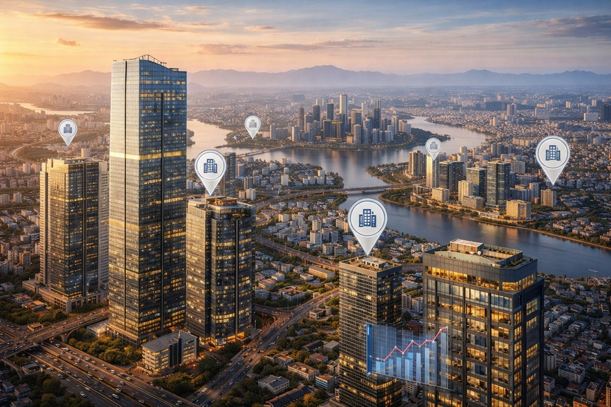 Chuyên gia Savills: Thị trường văn phòng Hà Nội 'thoát lõi' trung tâm, hình thành thế trận đa cực- Ảnh 2.