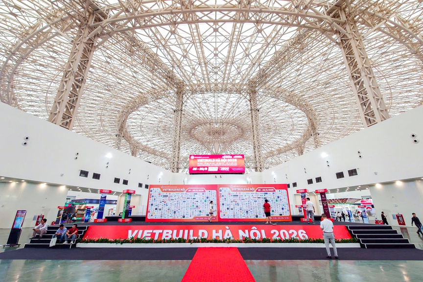 Toàn cảnh triển lãm Vietbuild Hà Nội 2026 quy tụ 2.500 gian hàng ngành xây dựng- Ảnh 1. Toàn cảnh triển lãm Vietbuild Hà Nội 2026 quy tụ 2.500 gian hàng ngành xây dựng- Ảnh 1.